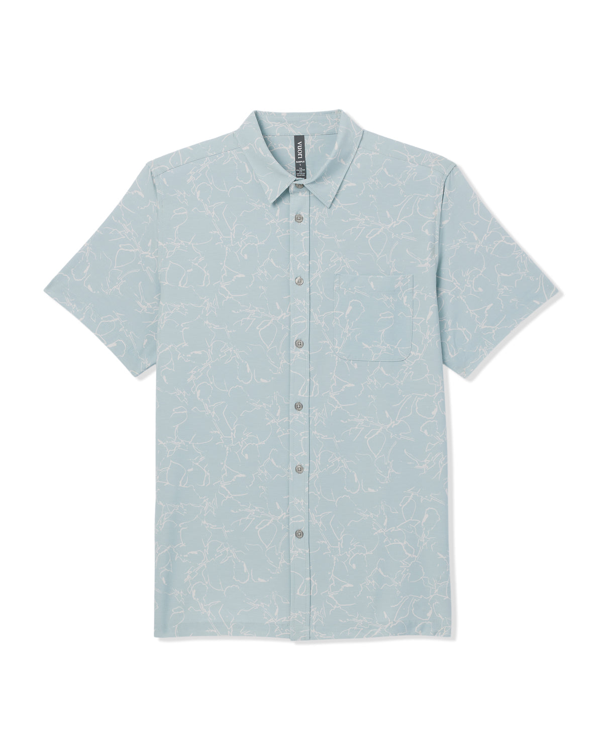 Short Sleeve Bridge Button Down Men's Chalk Blue Shirt | Vuori For sale