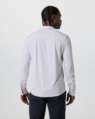 Long Sleeve TravelLite Button Down Frost Grey | Vuori Online