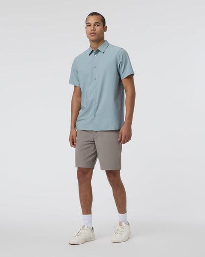 Short Sleeve Manhattan Button Down Men's Mist Shirt | Vuori US