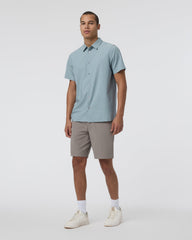 Short Sleeve Manhattan Button Down Men's Mist Shirt | Vuori US
