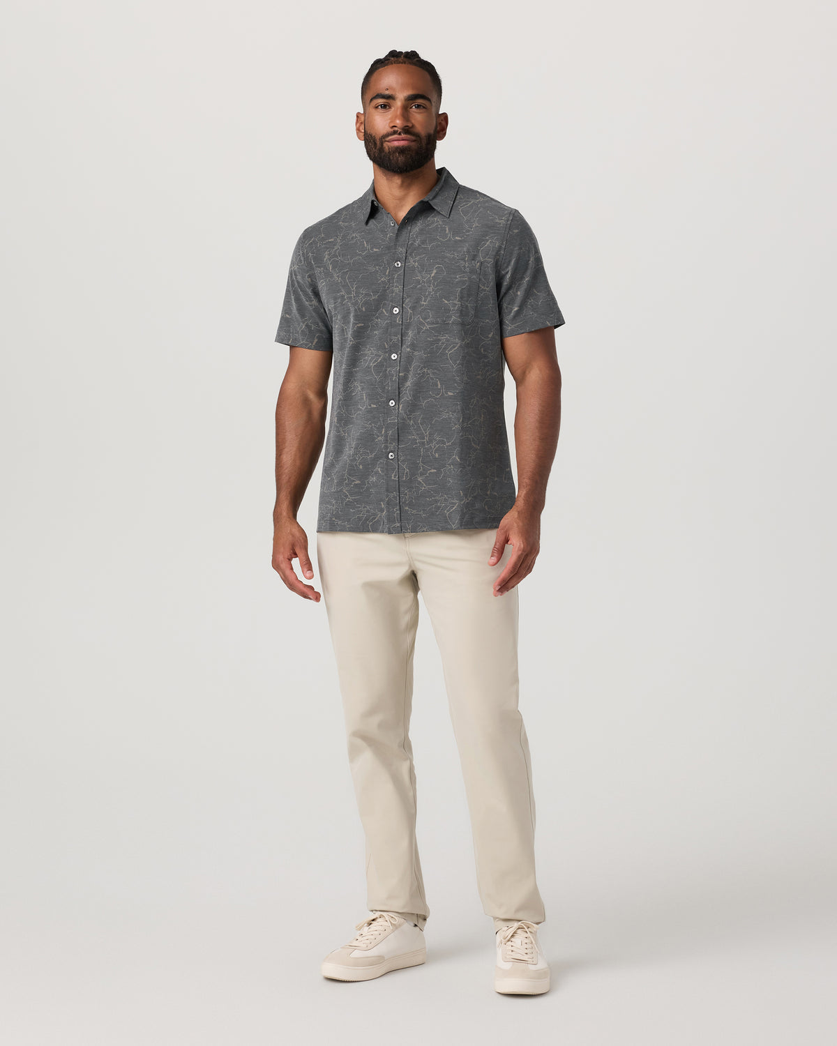 Short Sleeve Bridge Button Down Men's Root Shirt | Vuori