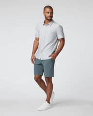 Short Sleeve Strato Button Down Men's Platinum Shirt | Vuori Sale