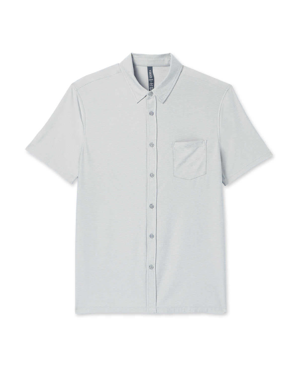 Short Sleeve Strato Button Down Men's Platinum Shirt | Vuori Sale