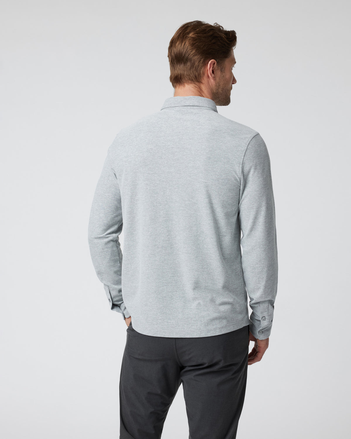 Long Sleeve Ace Button-Down Grey Button Down Shirt | Vuori For sale