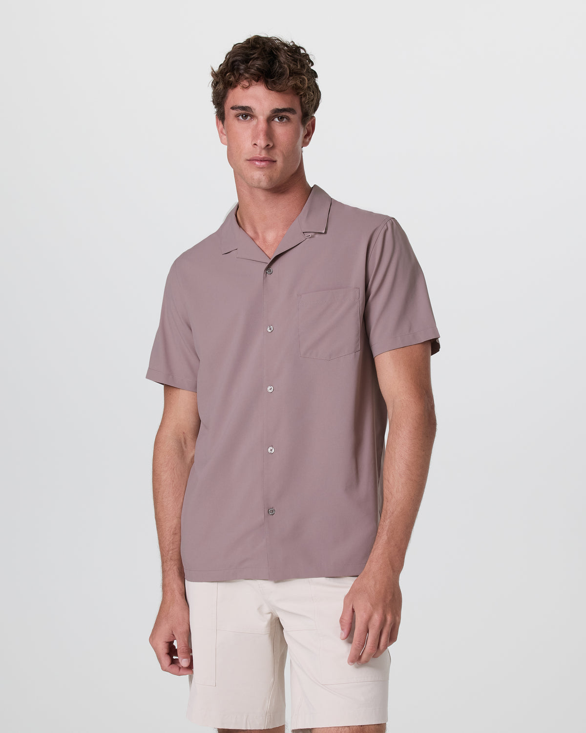 Seaport Button Down Men's Dark Umber Short Sleeve | Vuori Online