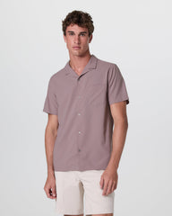 Seaport Button Down Men's Dark Umber Short Sleeve | Vuori Online