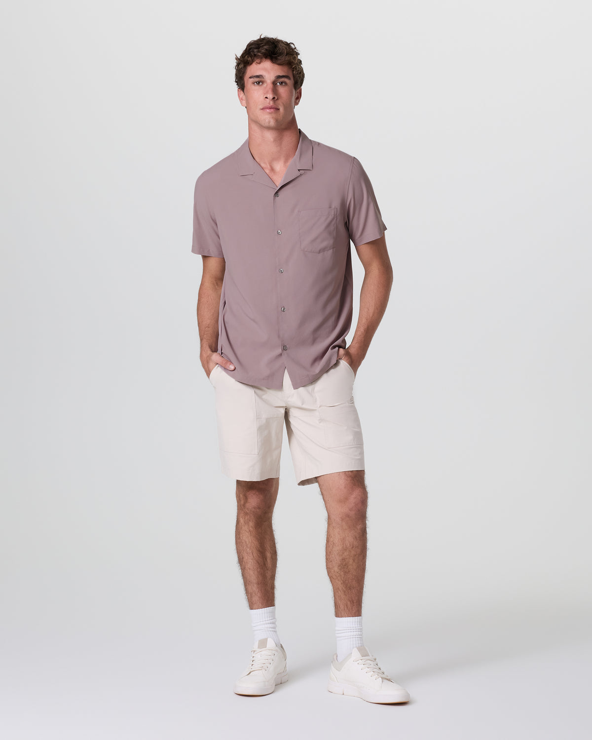 Seaport Button Down Men's Dark Umber Short Sleeve | Vuori Online