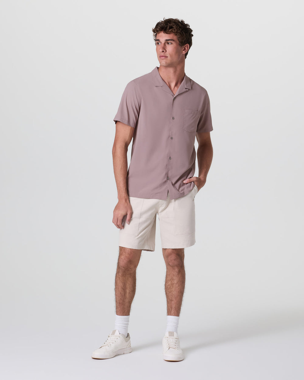 Seaport Button Down Men's Dark Umber Short Sleeve | Vuori Online