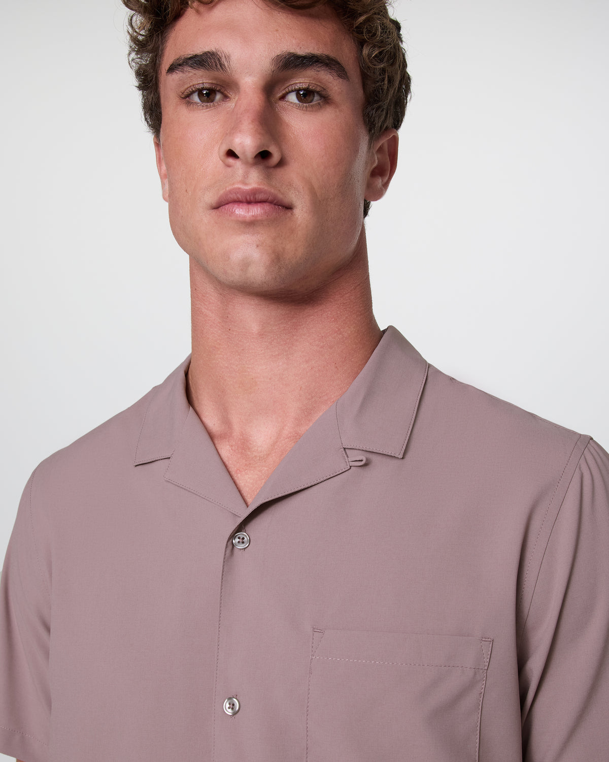Seaport Button Down Men's Dark Umber Short Sleeve | Vuori Online