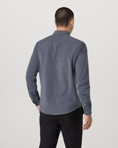 Long Sleeve Bridge Button Down Men's Moonlight Shirt | Vuori Outlet