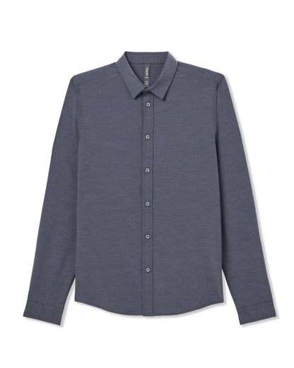 Long Sleeve Bridge Button Down Men's Moonlight Shirt | Vuori Outlet