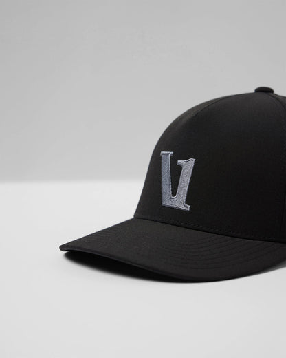 Magnitude Hat Black Adjustable Snapback | Vuori Online