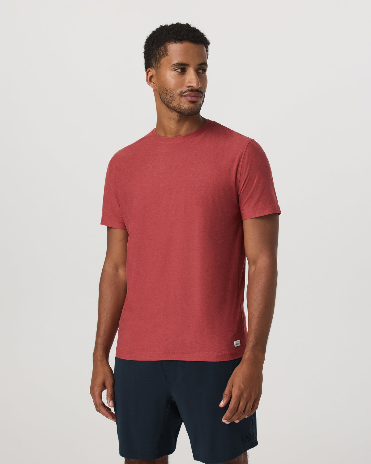 Strato Tech Tee Men's Fire Heather Performance Shirt | Vuori US