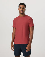 Strato Tech Tee Men's Fire Heather Performance Shirt | Vuori US