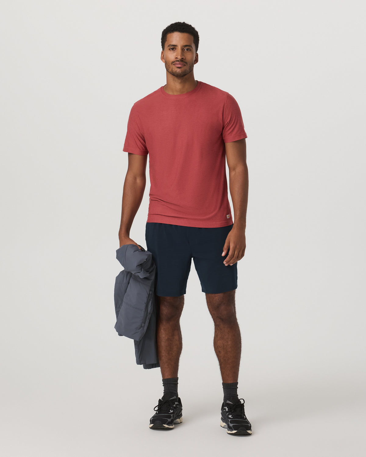 Strato Tech Tee Men's Fire Heather Performance Shirt | Vuori US