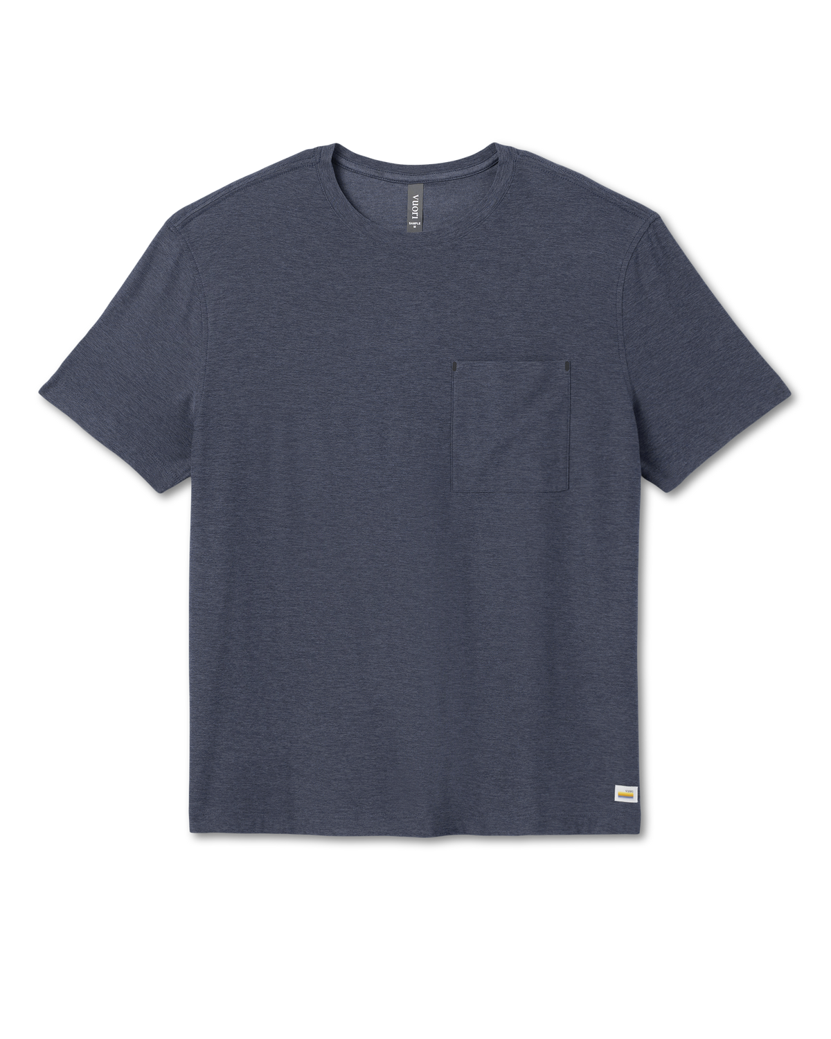 Short Sleeve Strato Pocket Tee-Relaxed Fit Dark Azure Heather | Vuori Clothing