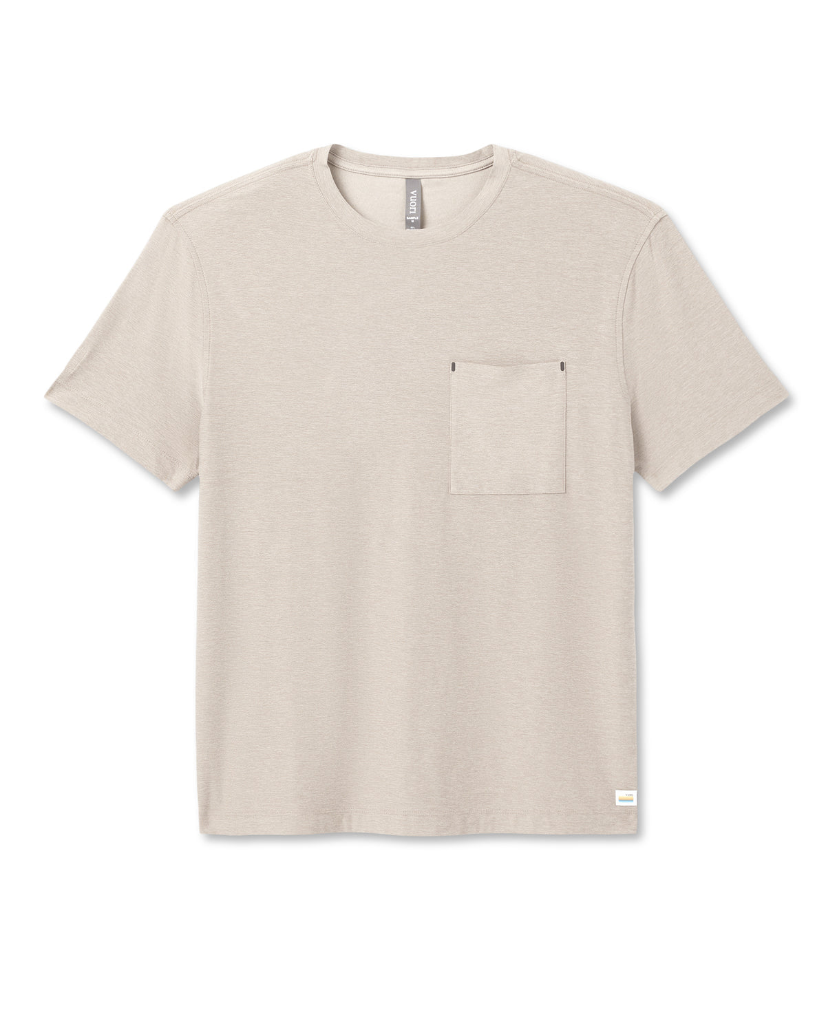 Short Sleeve Strato Pocket Tee-Relaxed Fit Truffle Heather | Vuori