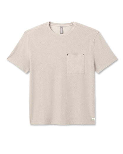 Short Sleeve Strato Pocket Tee-Relaxed Fit Truffle Heather | Vuori