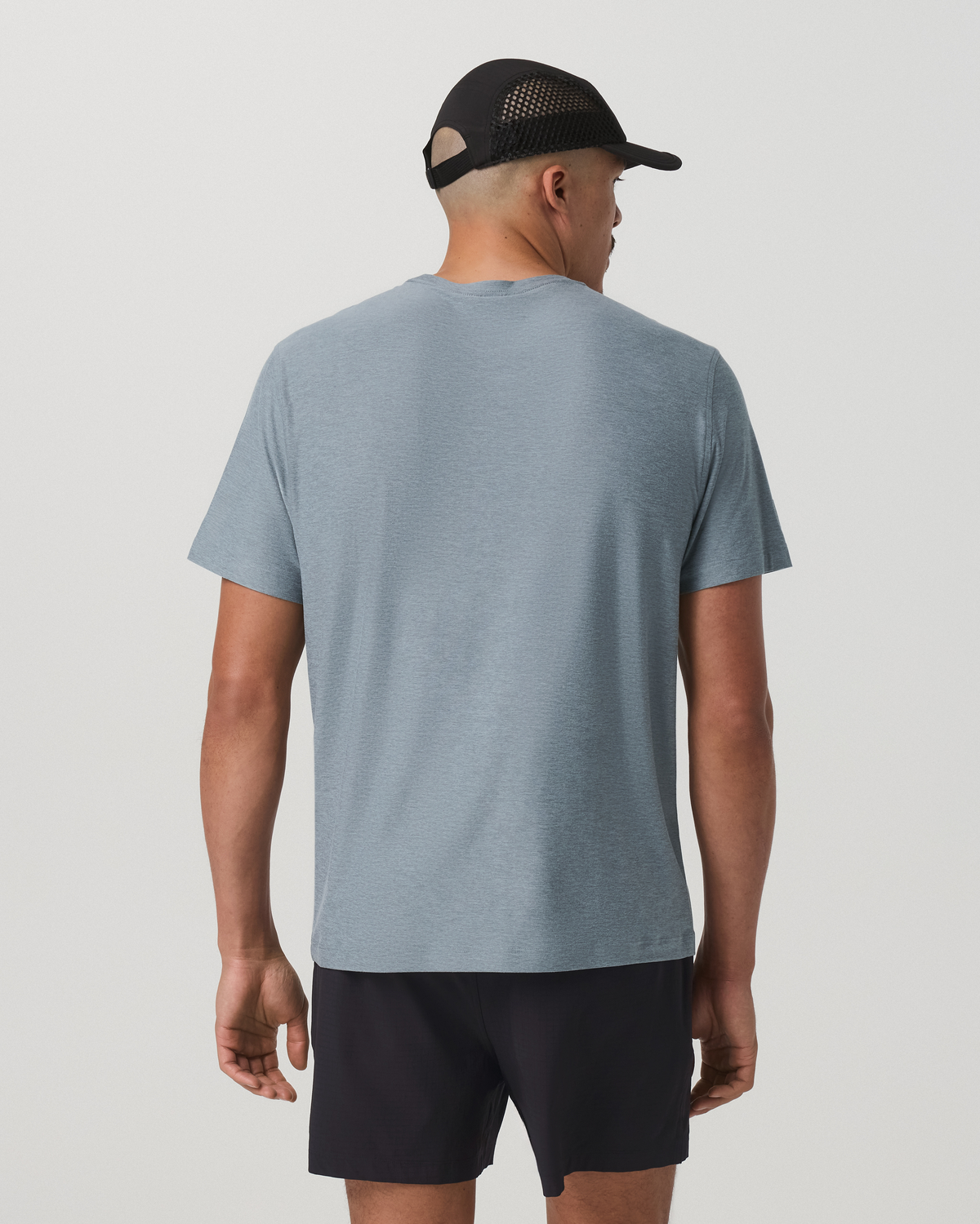 Short Sleeve Strato Pocket Tee-Relaxed Fit Dusty Blue Heather | Vuori Discount