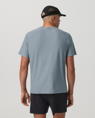 Short Sleeve Strato Pocket Tee-Relaxed Fit Dusty Blue Heather | Vuori Discount