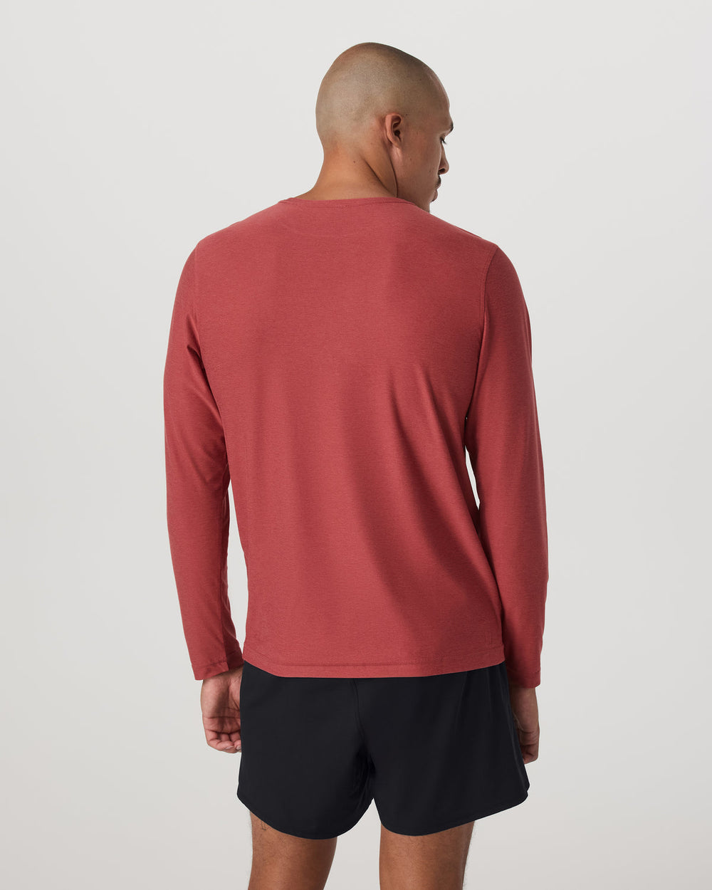 Long Sleeve Strato Tech Tee Fire Heather Workout Shirt | Vuori Sale