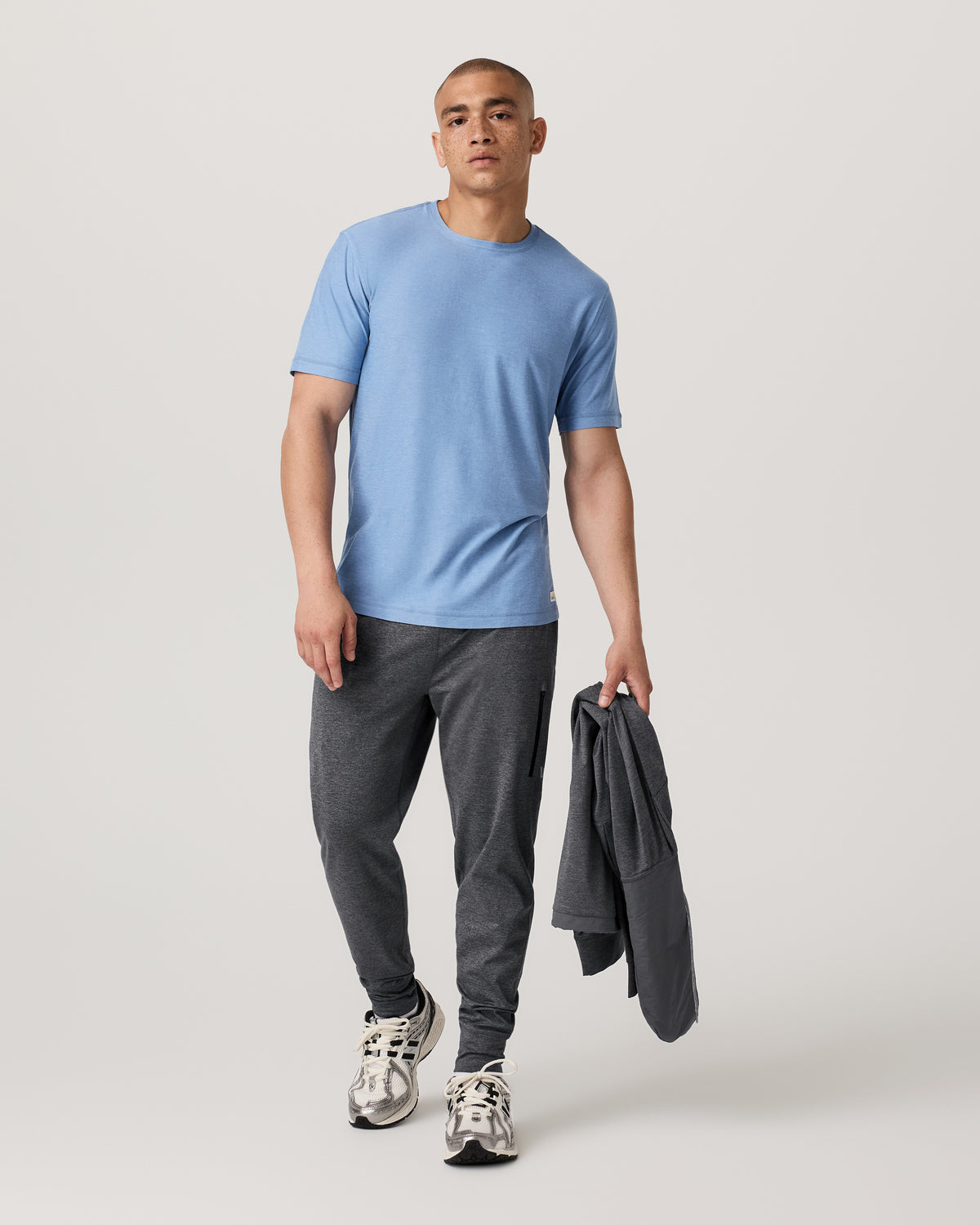 Strato Tech Tee Women's Isle Blue Heather T-Shirt | Vuori On sale