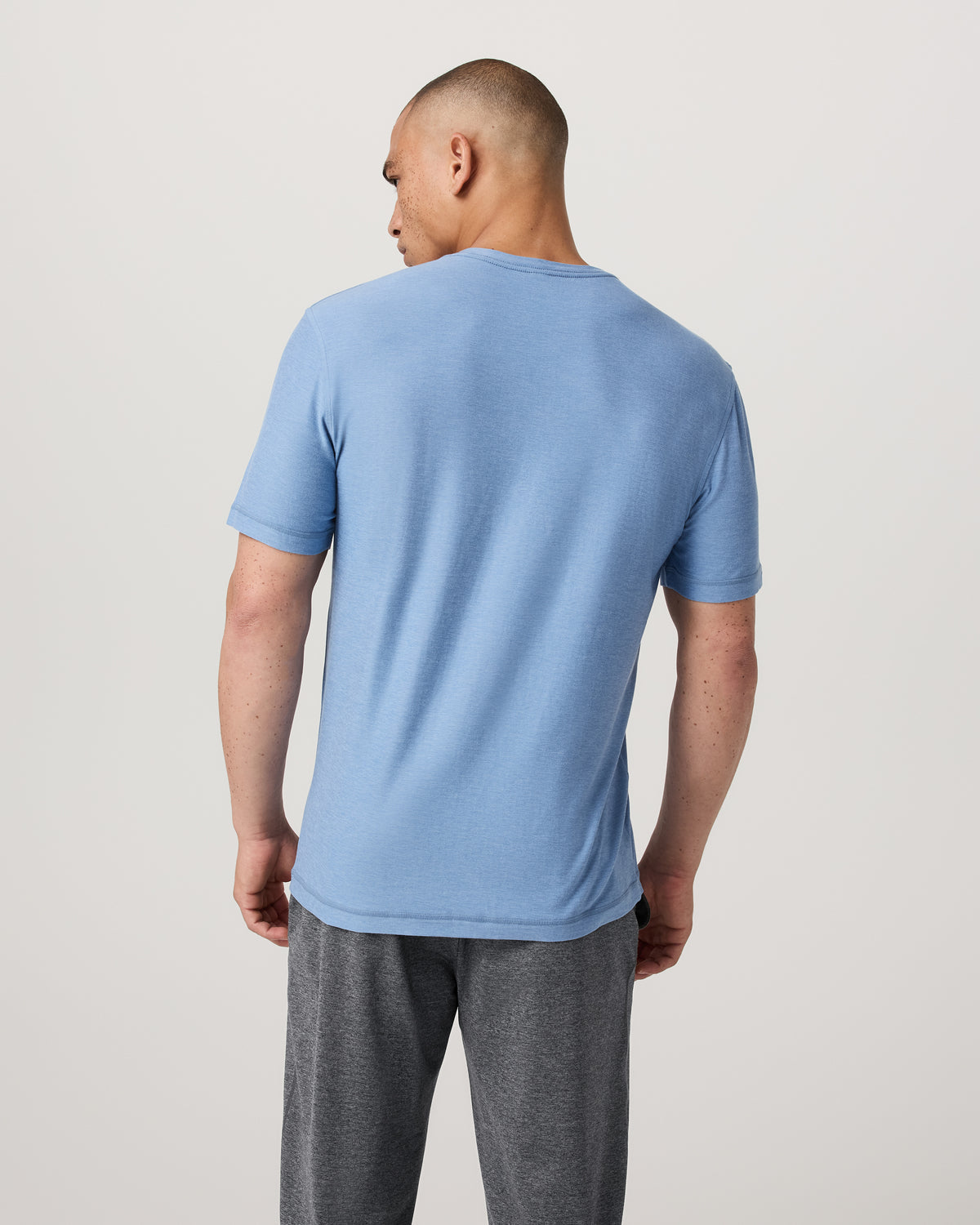 Strato Tech Tee Women's Isle Blue Heather T-Shirt | Vuori On sale