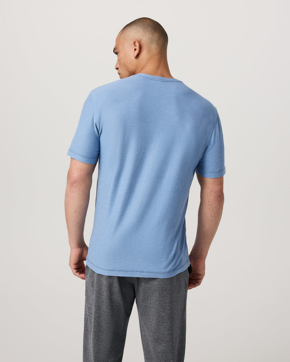 Strato Tech Tee Women's Isle Blue Heather T-Shirt | Vuori On sale