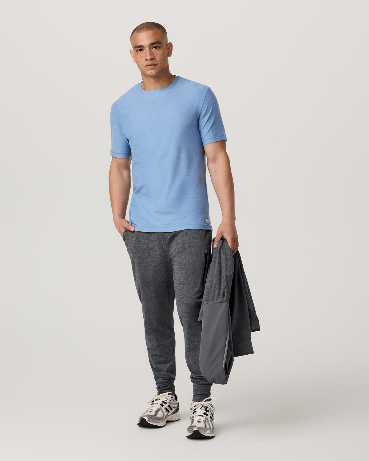 Strato Tech Tee Women's Isle Blue Heather T-Shirt | Vuori On sale