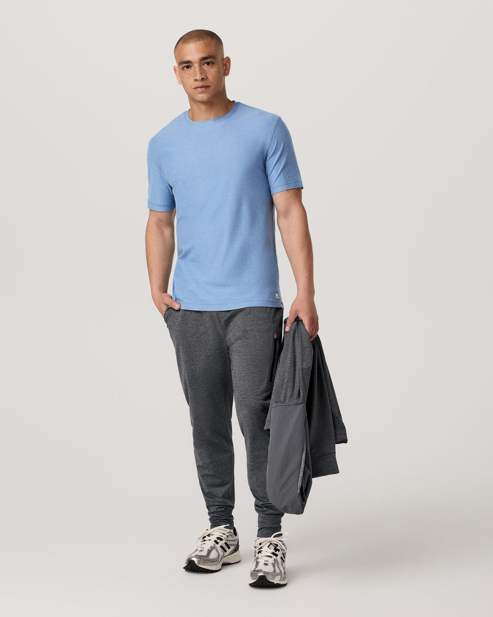 Strato Tech Tee Women's Isle Blue Heather T-Shirt | Vuori On sale