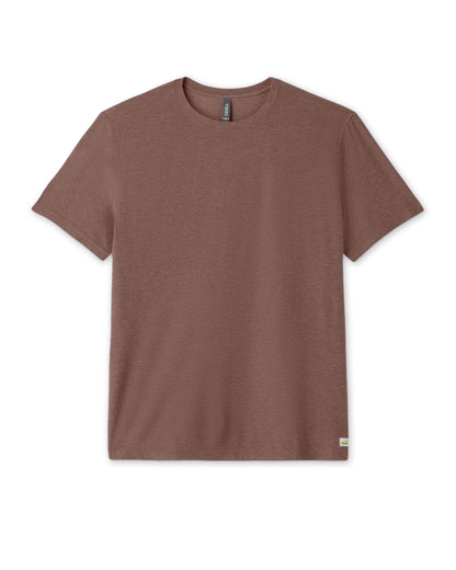 Strato Tech Tee Men's Sable Heather Performance T-Shirt | Vuori Online