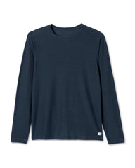 Long-Sleeve Strato Tech Tee Navy Long Sleeve Top | Vuori