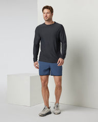 Long-Sleeve Strato Tech Tee Men's Charcoal Shirt | Vuori Discount