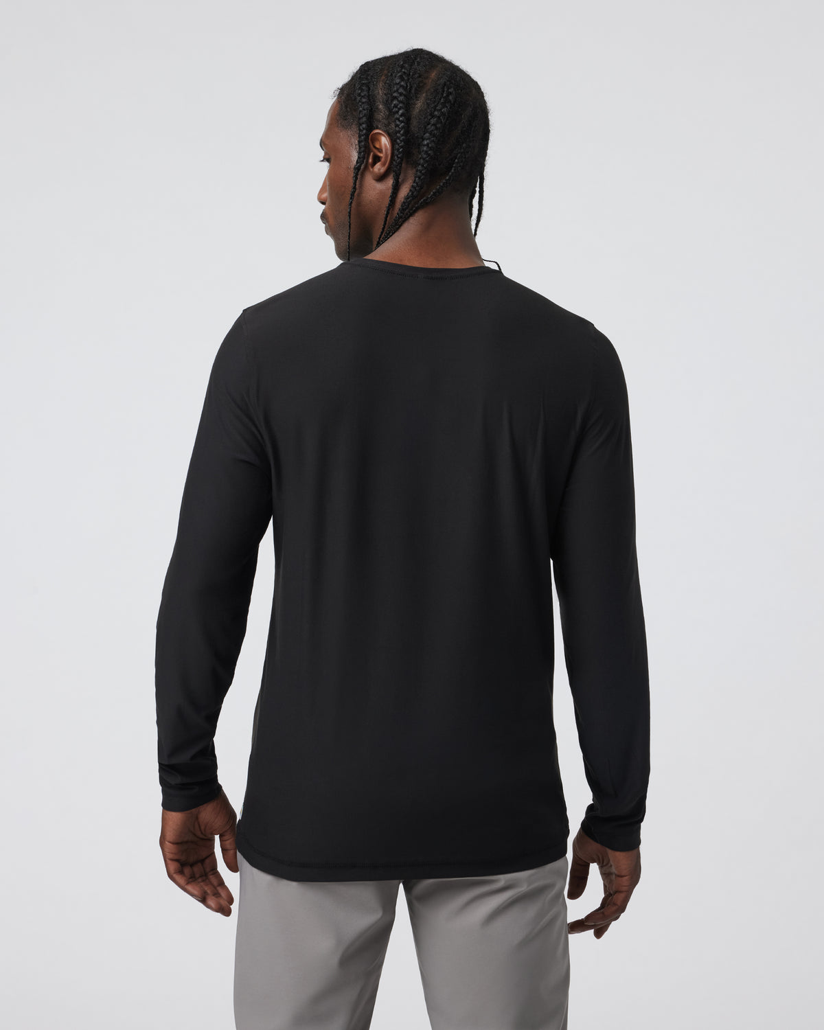 Long Sleeve Strato Tech Tee Men's Black Shirt | Vuori Sale