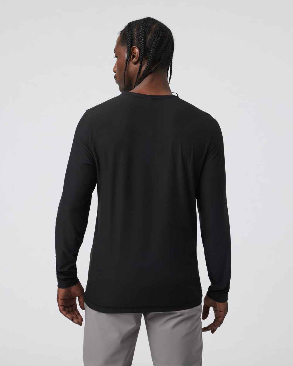 Long Sleeve Strato Tech Tee Men's Black Shirt | Vuori Sale