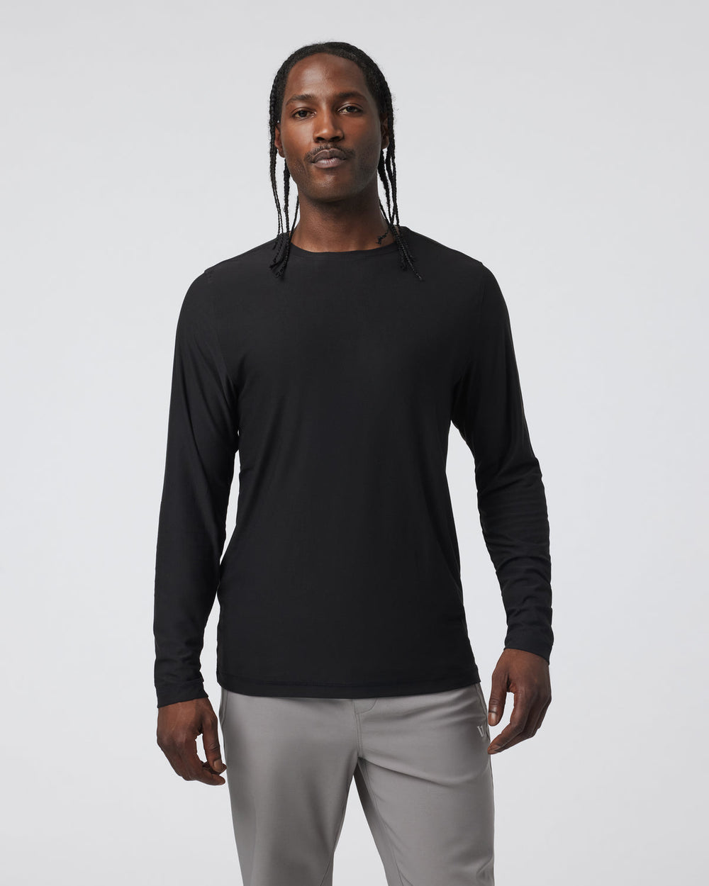 Long Sleeve Strato Tech Tee Men's Black Shirt | Vuori Sale