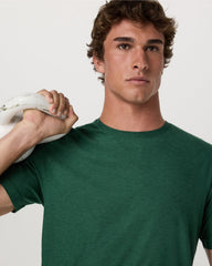 Strato Tech Tee Men's Viridian Heather Performance Shirt | Vuori On sale