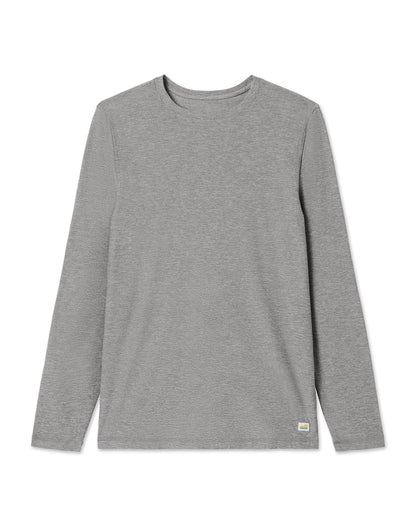 Long-Sleeve Strato Tech Tee Heather Grey Shirt | Vuori For sale