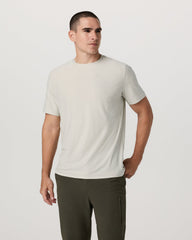 Strato Tech Tee Men's Mushroom Heather T-Shirt | Vuori Online