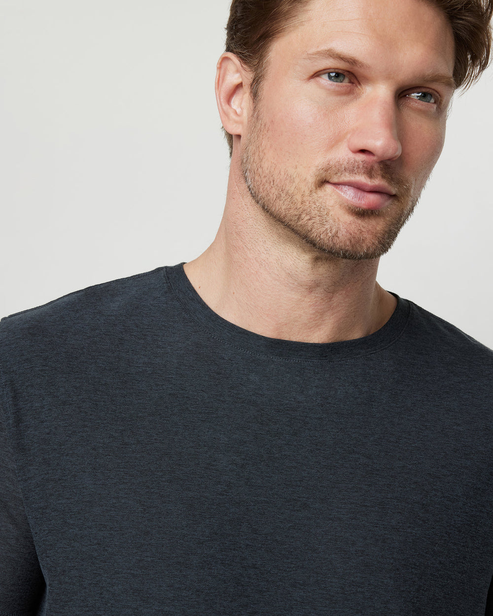 Strato Tech Tee Men's Charcoal Moisture Wicking Shirt | Vuori Outlet