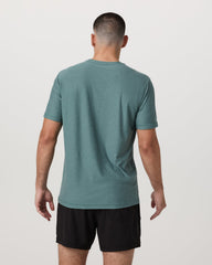 Strato Tech Tee Men's Bluegrass Heather T-Shirt | Vuori US