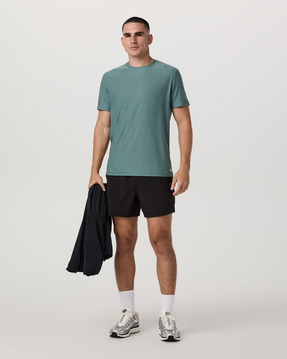 Strato Tech Tee Men's Bluegrass Heather T-Shirt | Vuori US