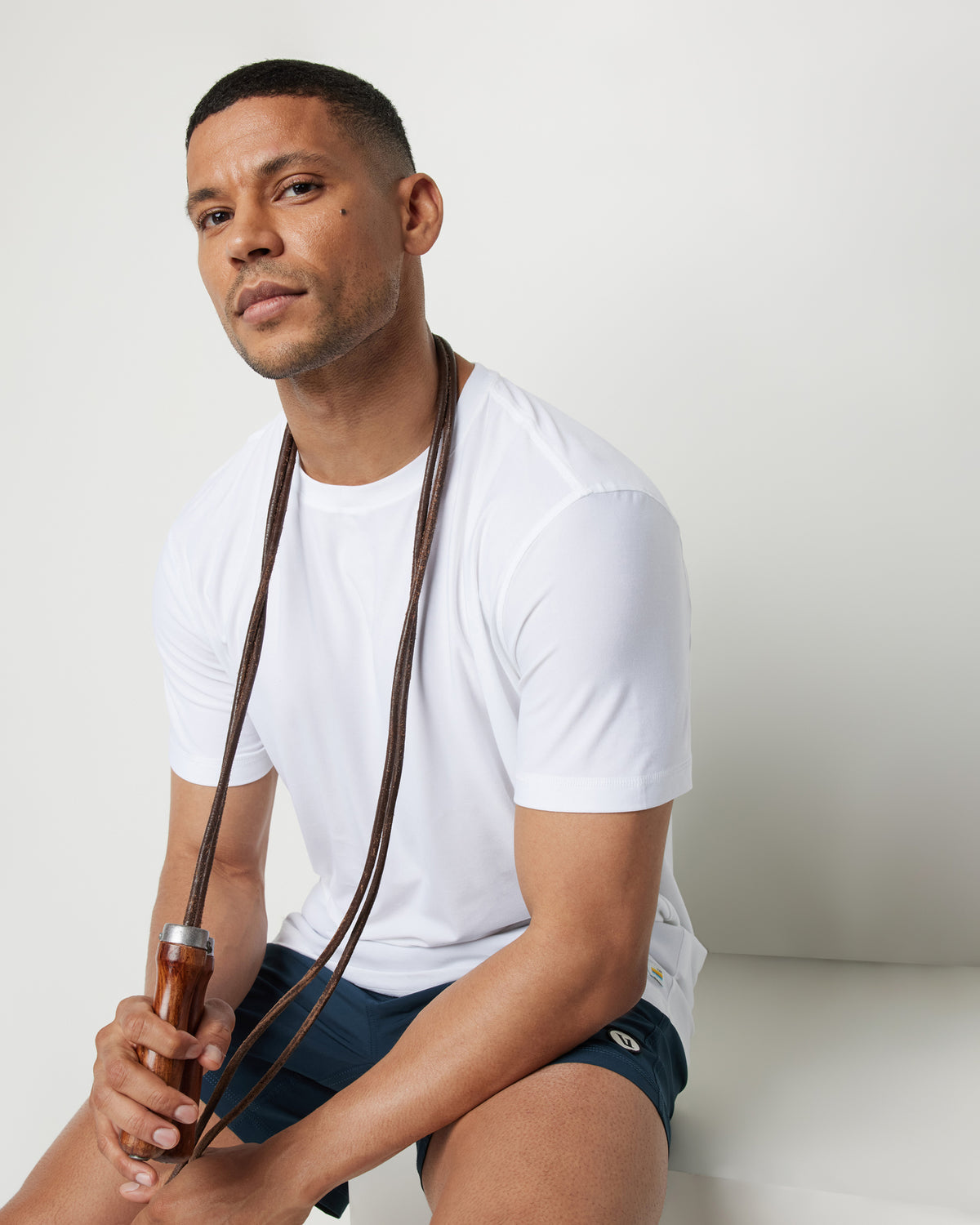 Strato Tech Tee Men's White Tech Shirt | Vuori Clothing