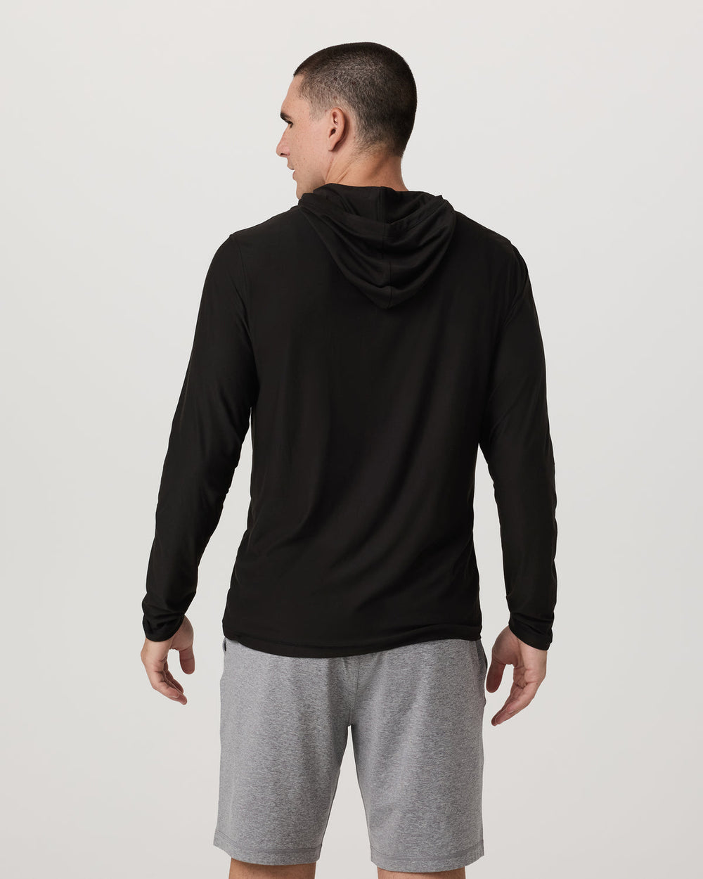 Strato Tech Hoodie Men's Black Long Sleeve Hoodie | Vuori