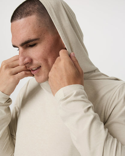 Strato Tech Hoodie Men's Mushroom Heather Hoodie | Vuori Sale
