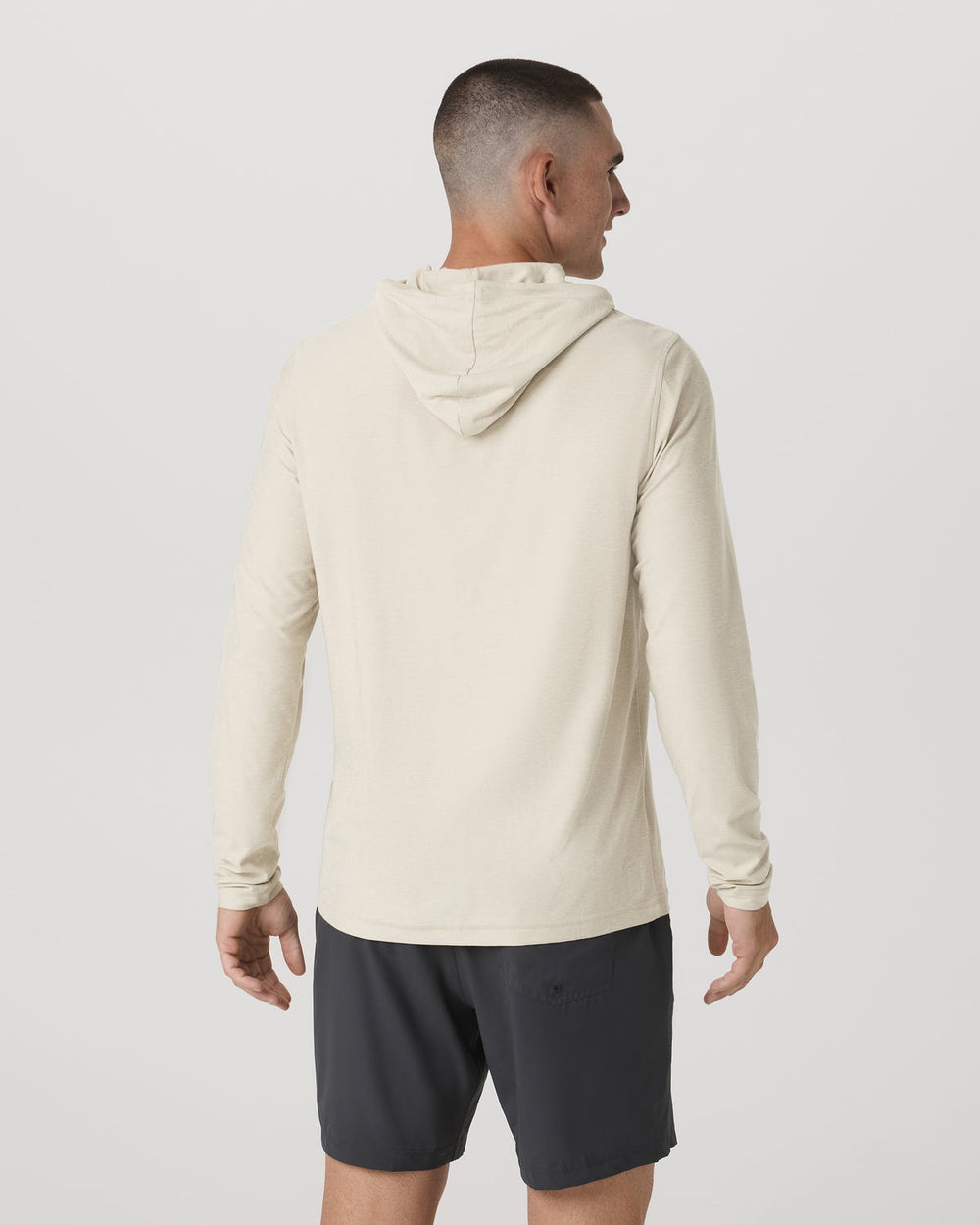 Strato Tech Hoodie Men's Mushroom Heather Hoodie | Vuori Sale