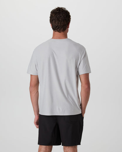 Short Sleeve Strato Pocket Tee - Relaxed Fit Platinum Heather | Vuori On sale