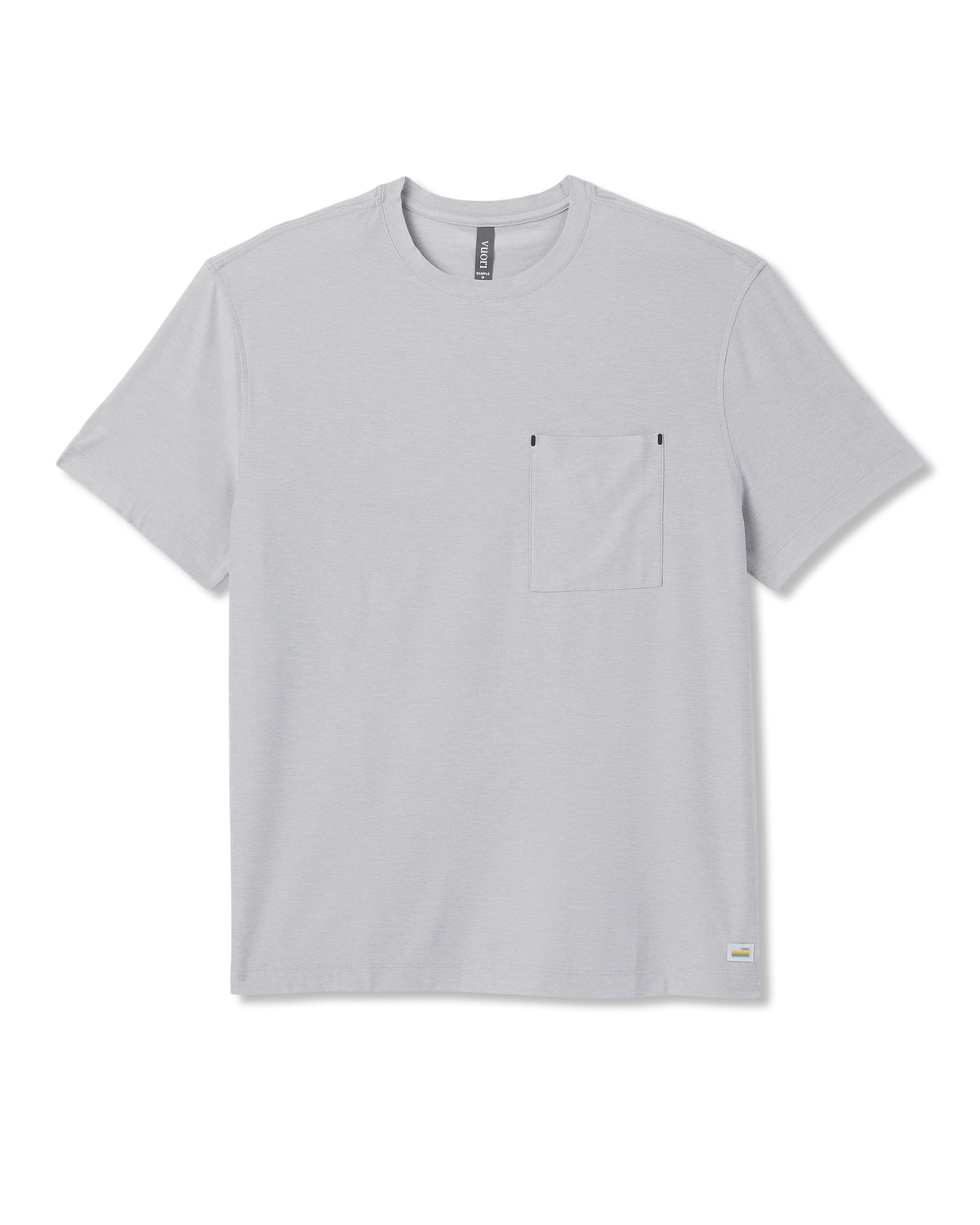 Short Sleeve Strato Pocket Tee - Relaxed Fit Platinum Heather | Vuori On sale