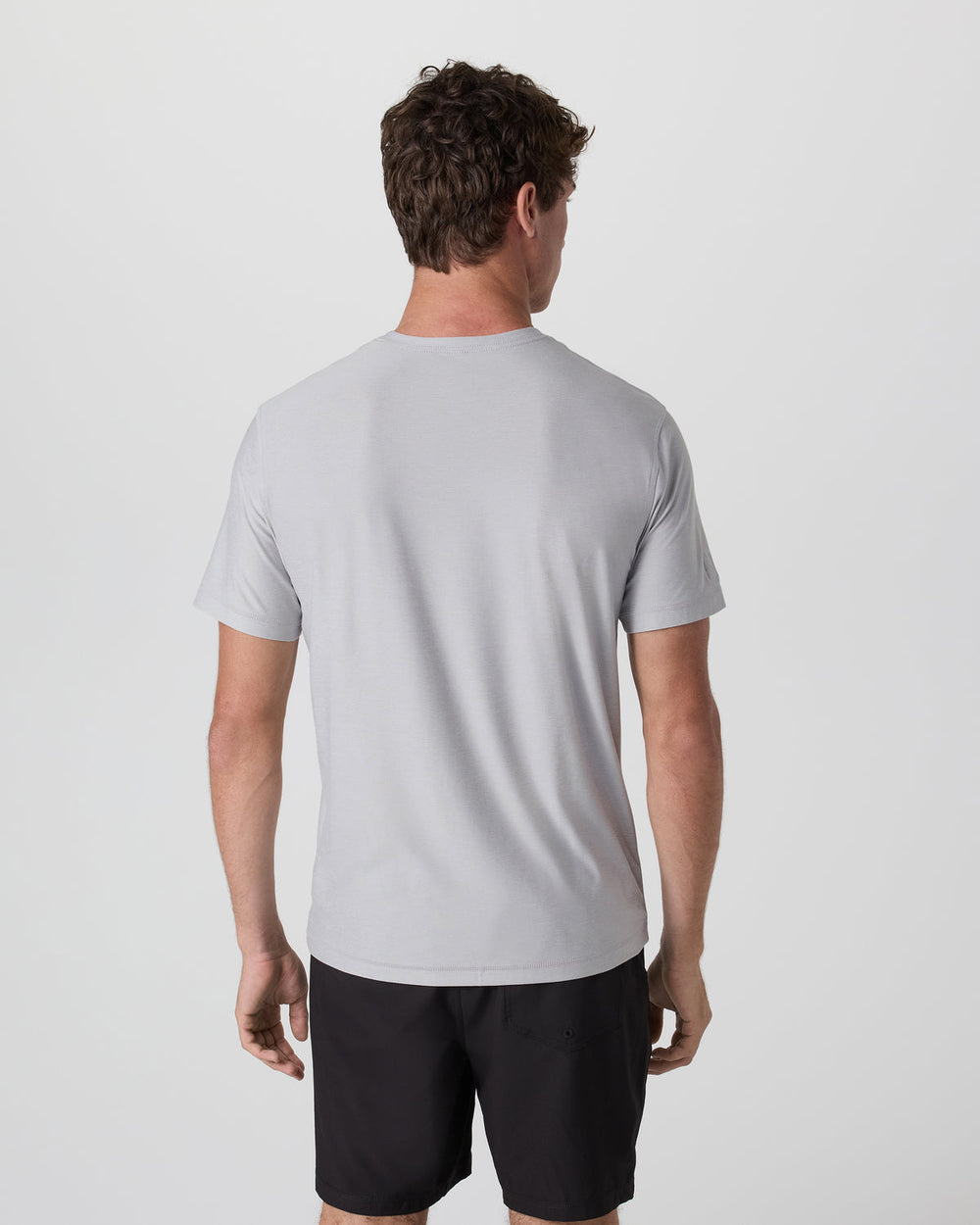 Strato Tech Tee Platinum White Tech Workout Shirt | Vuori For sale