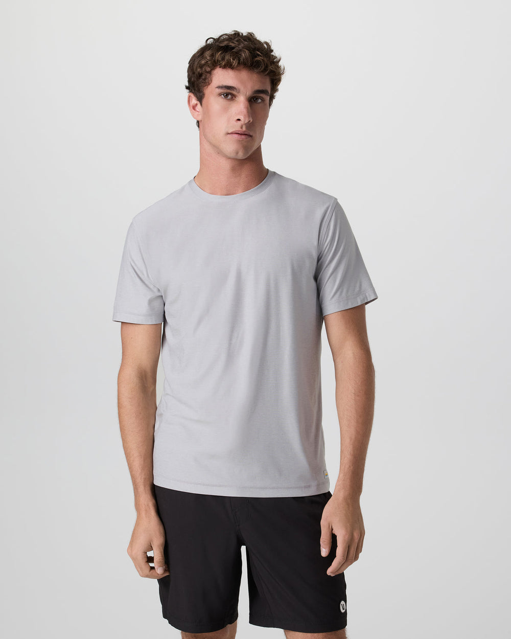 Strato Tech Tee Platinum White Tech Workout Shirt | Vuori For sale